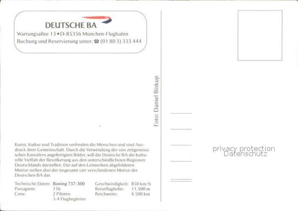 Flugzeuge Zivil Deutsche BA Boeing 737-300 – Bild 2