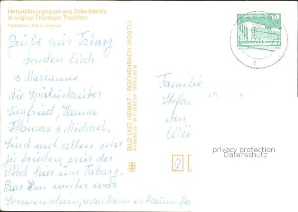 Trachten Thüringen Hirtenbläsergruppe Zella-Mehl – Bild 2