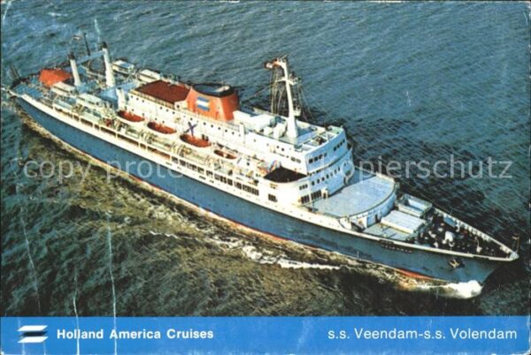 Dampfer Oceanliner S.S. Veendam - S.S. Volendam