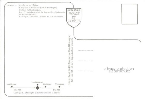 Hoehlen Caves Grottes Peyzac le Moustier Station Prehistoriqu – Bild 2