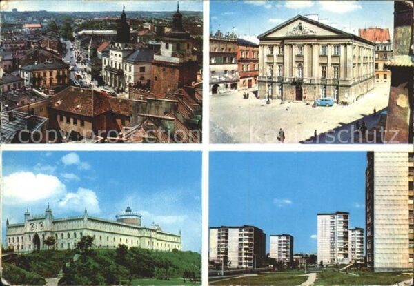 Lublin Lubelskie Widok ogolny Zamek Stary Ratusz Aleja P