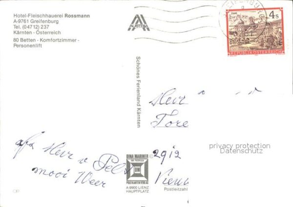 Greifenburg Hotel-Fleischhauerei Rossmann – Bild 2