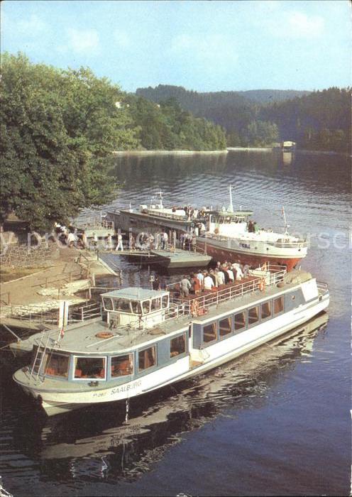 Motorschiffe Saalburg Schiffsanlegestelle