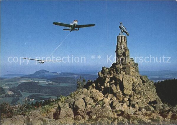 Segelflug Gliding Vol-Voile Vuolo-a-Vela Wasserkuppe Rhön Fliegerdenkmal