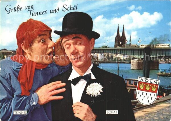 Komiker Kölsche Originale Tünnes und Schäl Köln