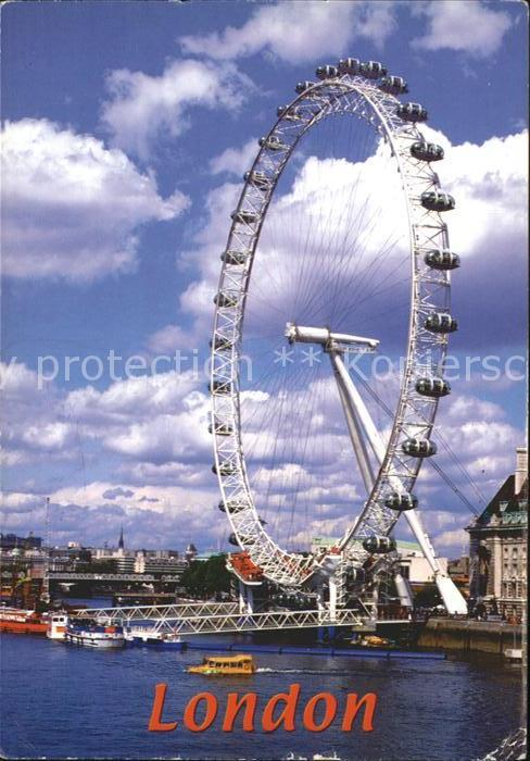 Riesenrad  Thames River Boats The Wheel London