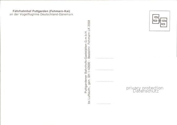 Faehre Ferry Bac Traghetto-- Fährbahnhof Puttgarden Fehmarn-Kai Flie – Bild 2