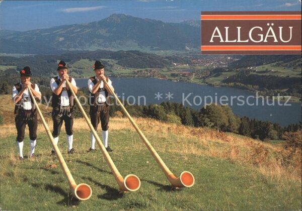 Alphorn Alphornbläser Pfarr-Alpe Grosser und Kl