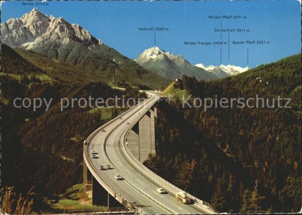 Bruecken Bridges Ponts Europabrücke Brennerautobahn Schöberg
