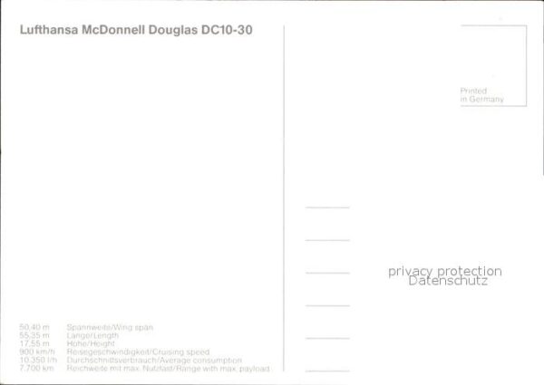 Lufthansa McDonnell Douglas DC10-30 – Bild 2