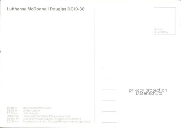 Lufthansa McDonnell Douglas DC10-30 – Bild 2