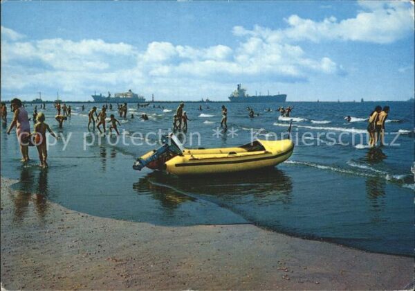 Boote Motor-Schlauchboot Strand Westende