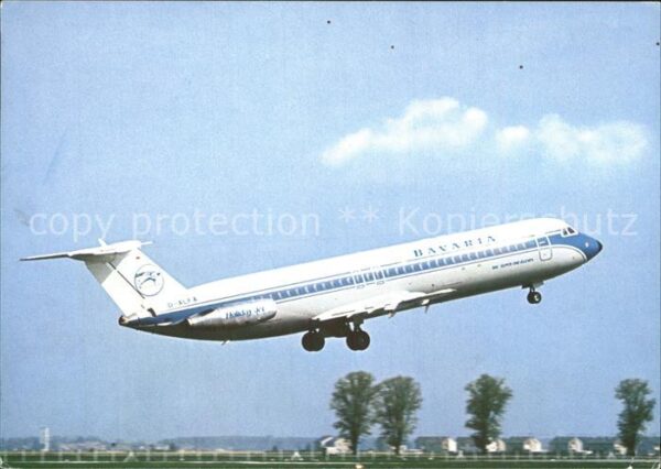 Flugzeuge Zivil Bavaria Bac Super One-Eleven Holiday Je