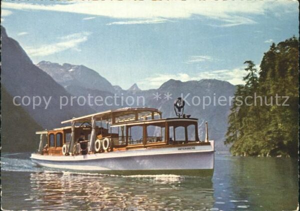 Motorboote Untersberg Königssee Schönfeldspitze St
