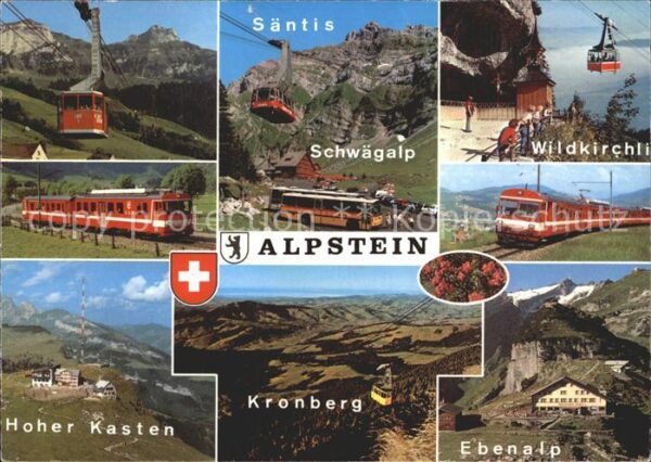 Eisenbahn Seilbahn Appenzell Alpstein Wildkirchli