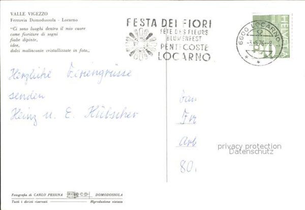 Eisenbahn Ferrovia Domodossola-Locarno Valle Vige – Bild 2