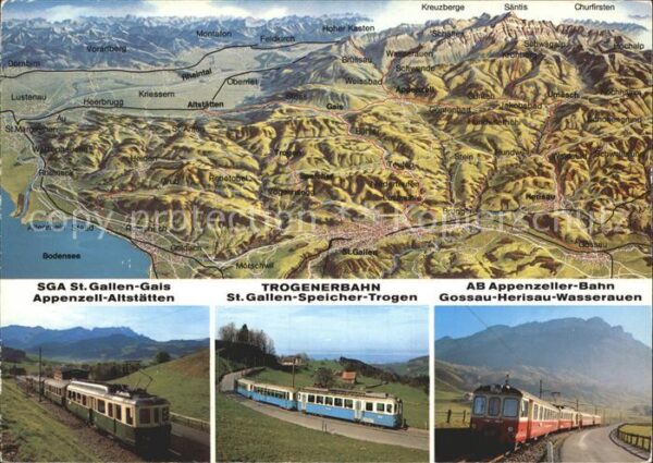 Eisenbahn Trogenerbahn AB Appenzeller-Bahn SGA Pa