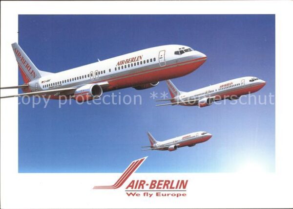 Flugzeuge Zivil Air-Berlin Flüsterjet Boeing 737/400