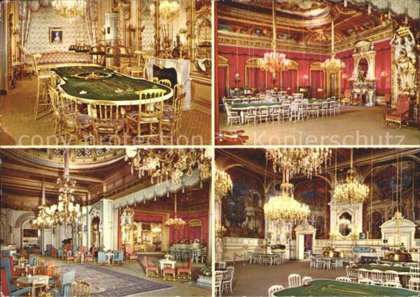 Casino Spielbank Baden-Baden Saal Pompadour Roter Saal G