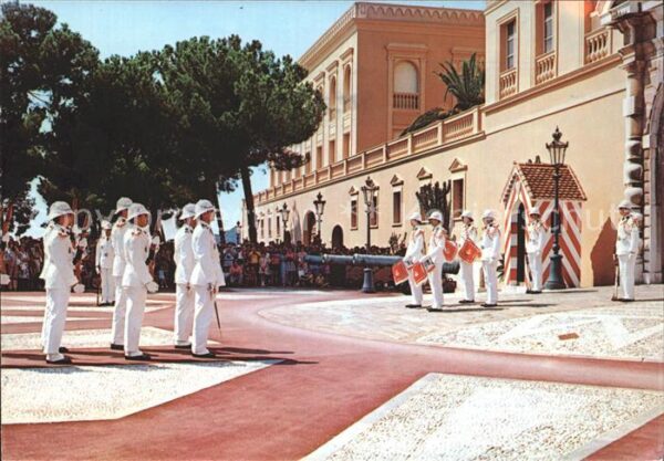 Leibgarde Wache Palais Princier Releve de la Garde Mona