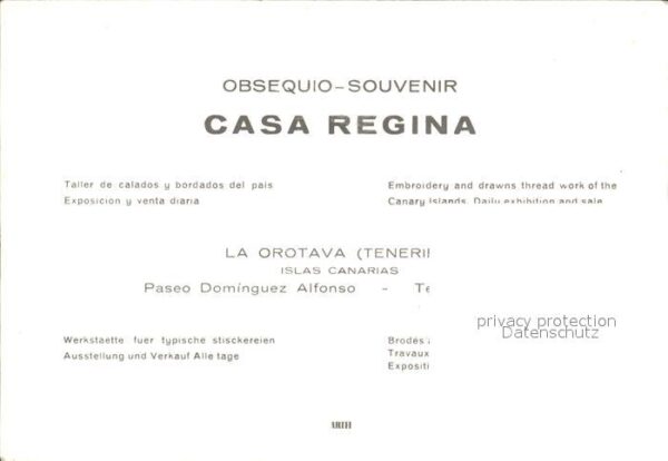 Handarbeit Sticken Werkstatt Casa Regina La Orotav – Bild 2