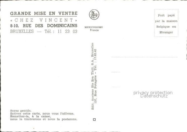 Bruxelles Bruessel Chez Vincent Restaurant – Bild 2