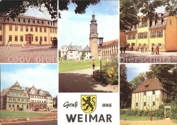 Weimar Thueringen Goethehaus Schloss Schillerhaus Lucas-C