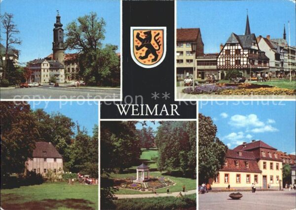 Weimar Thueringen Schloss Markt Goethes-Gartenhaus Musent