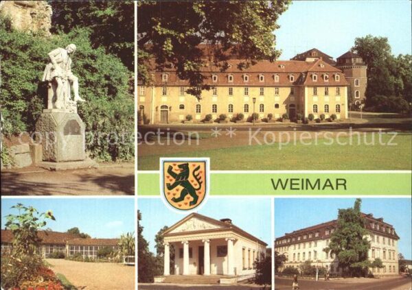 Weimar Thueringen Orangeri Shakespeare-Denkmal Haus Frau