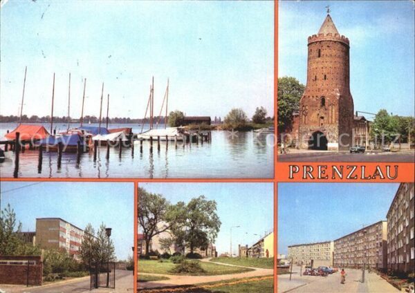 Prenzlau Bootshafen am Uckersee Blindower Tor Ge