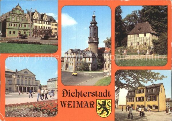 Weimar Thueringen Schloss Lucas-Cranach-Haus Goethes Gart