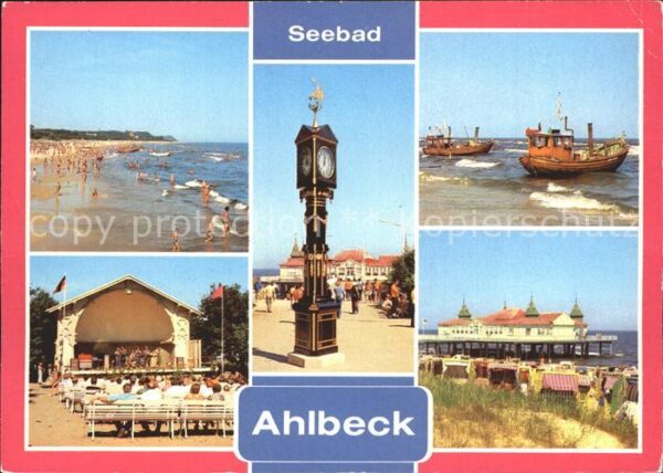 Ahlbeck Ostseebad Seebrücke Strand Konzertplatz