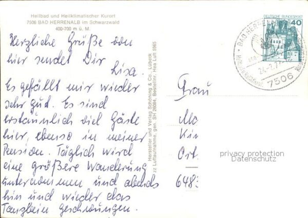 Bad Herrenalb Fliegeraufnahme – Bild 2