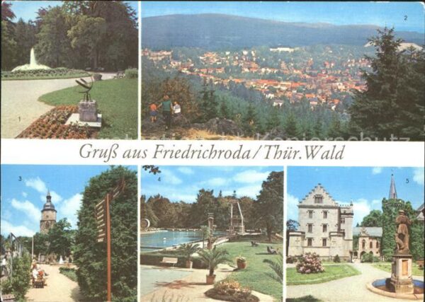 Friedrichsroda Puschkinpark Schloss-Reinhardsbrunn Kur