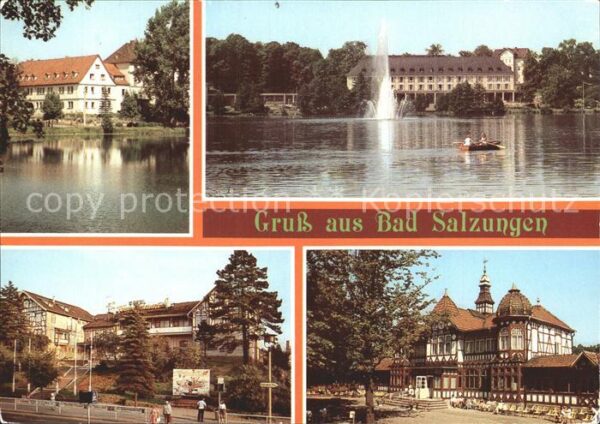 Bad Salzungen Hufeland-Sanatorium Kurhaus am Burgsee
