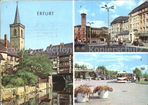 Erfurt Krämerbrücke Bahnhofsplatz Interhotel E