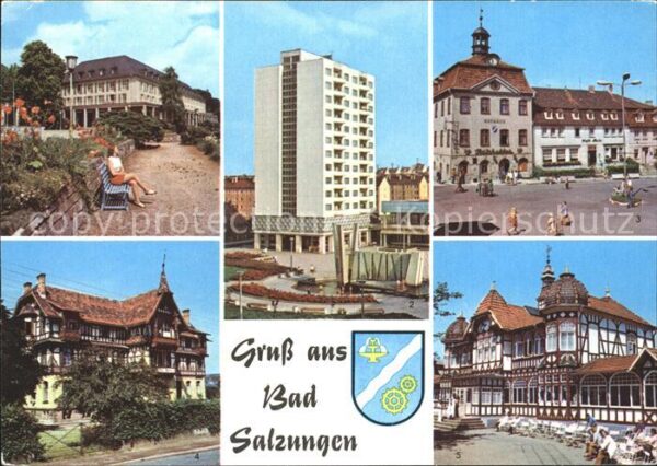 Bad Salzungen Kurhaus Leninplatz Marktplatz Gradierwe
