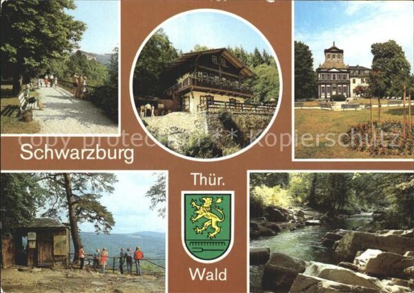 Schwarzburg Thueringer Wald Schweizerhaus im Schwarzatal Schloß Kai