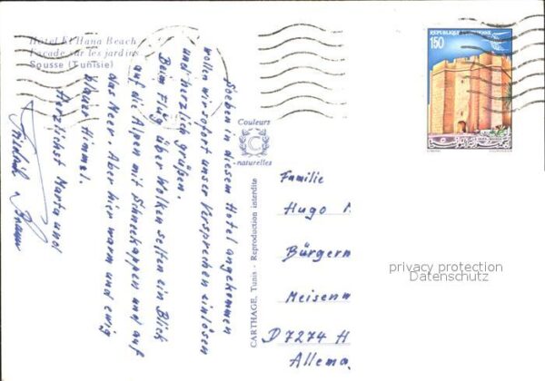 SOUSSE  Tunesie Hotel El Hana Beach – Bild 2