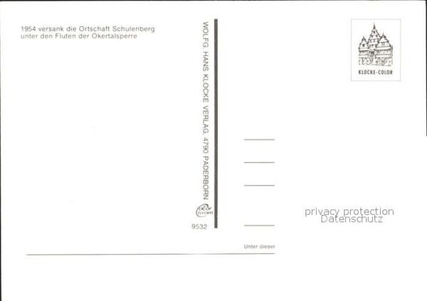 Schulenberg Oberharz versank 1954 in Fluten der Okertalsperr – Bild 2