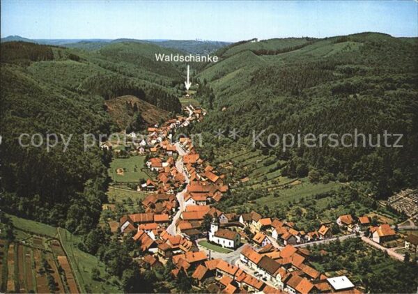 Bad Sachsa Harz Fliegeraufnahme Waldschänke Steinatal P