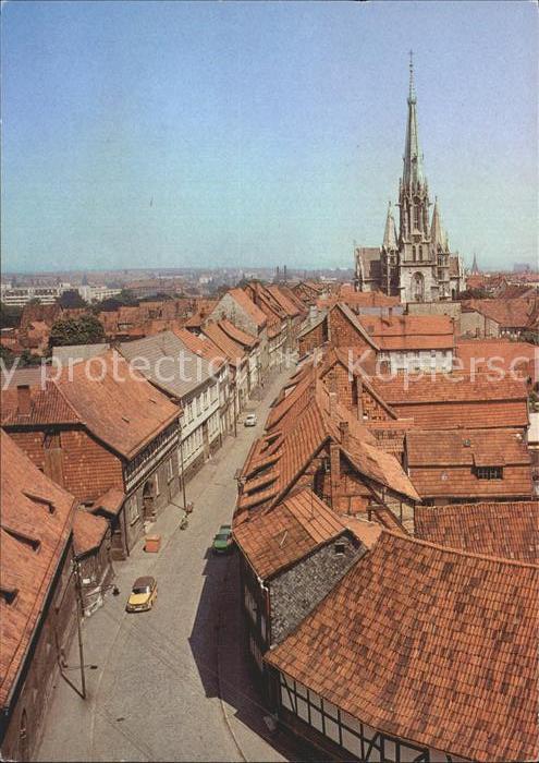 Muehlhausen Thueringen Thomas Müntzer Stadt Blick vom Rabentur