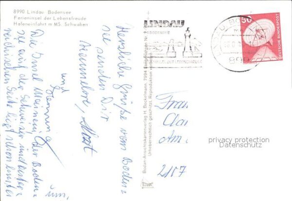Lindau Bodensee Hafeneinfahrt MS Schwaben – Bild 2