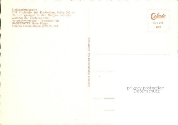 Kirchheim Euskirchen Steinbachtalsperre – Bild 2