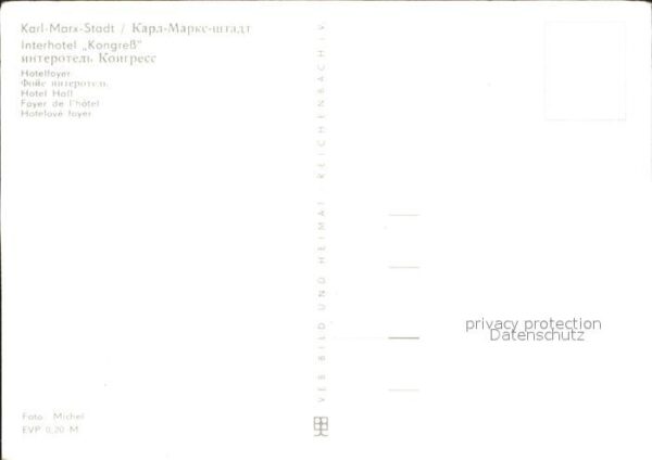Karl-Marx-Stadt Interhotel Kongreß – Bild 2