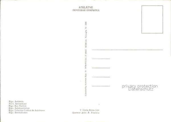 Riga Lettland Autobusstation – Bild 2