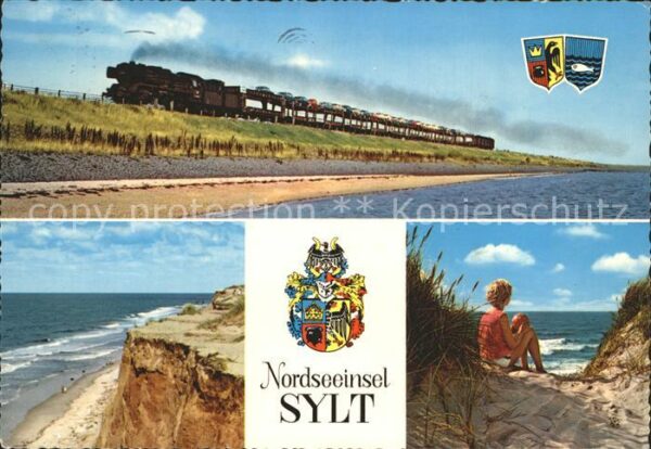 Sylt Hindenburgdamm Strand Dünen