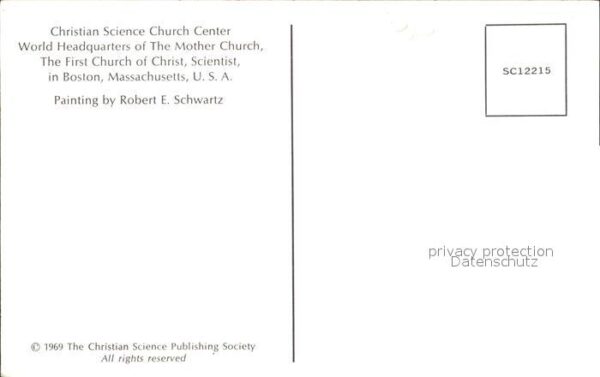 Boston Massachusetts Christian Science Church Center – Bild 2