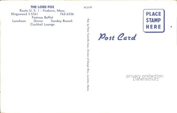 Foxboro Massachusetts The Lord Fox – Bild 2
