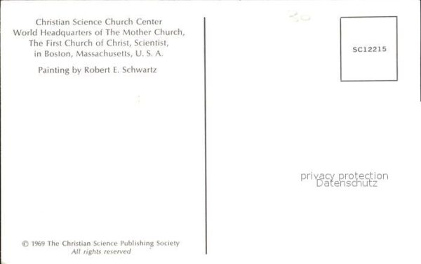 Boston Massachusetts Christian Science Church Center – Bild 2
